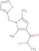 2-Chloro-1-[1-(furan-2-ylmethyl)-2,5-dimethyl-1H-pyrrol-3-yl]propan-1-one