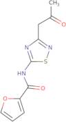 N-(3-(2-Oxopropyl)-1,2,4-thiadiazol-5-yl)furan-2-carboxamide