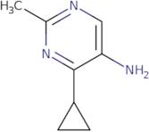 4-Cyclopropyl-2-methylpyrimidin-5-amine