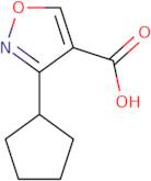 3-Cyclopentyl-1,2-oxazole-4-carboxylic acid