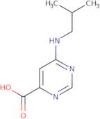 6-[(2-Methylpropyl)amino]pyrimidine-4-carboxylic acid