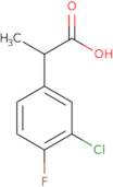 2-(3-Chloro-4-fluorophenyl)propanoic acid