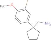 [1-(3-Fluoro-4-methoxyphenyl)cyclopentyl]methanamine