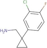 [1-(3-Chloro-4-fluorophenyl)cyclopropyl]methanamine