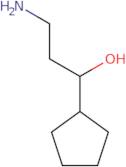 3-Amino-1-cyclopentylpropan-1-ol