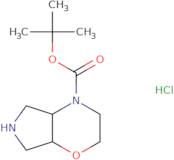 tert-Butyl (4aS,7aR)-rel-3,4a,5,6,7,7a-hexahydro-2H-pyrrolo[3,4-b][1,4]oxazine-4-carboxylate hyd...
