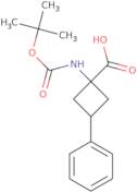 1-([(tert-Butoxy)carbonyl]amino)-3-phenylcyclobutane-1-carboxylic acid