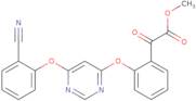 2-(2-((6-(2-Cyanophenoxy)pyrimidin-4-yl)oxy)phenyl)-2-oxoacetic acid methyl ester