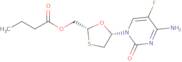 2R,5S)-5-(4-amino-5-fluoro-2-oxopyrimidin-1(2H)-yl)-1,3-oxathiolan-2-yl)methyl butyrate