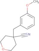 4-[(3-Methoxyphenyl)methyl]oxane-4-carbonitrile