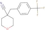 4-{[4-(Trifluoromethyl)phenyl]methyl}oxane-4-carbonitrile