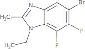 5-Bromo-1-ethyl-6,7-difluoro-2-methyl-1,3-benzodiazole
