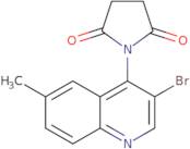 1-(3-Bromo-6-methylquinolin-4-yl)pyrrolidine-2,5-dione