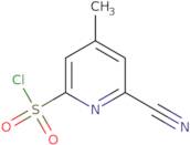 6-Cyano-4-methylpyridine-2-sulfonyl chloride