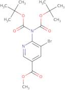 Methyl 6-{bis[(tert-butoxy)carbonyl]amino}-5-bromopyridine-3-carboxylate