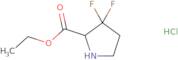 Ethyl 3,3-difluoropyrrolidine-2-carboxylate hydrochloride