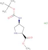 L-Proline, 4-[[(1,1-dimethylethoxy)carbonyl]amino]-, methyl ester, (4S)-