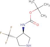 rac-tert-butyl N-[(3R,4S)-4-(trifluoromethyl)pyrrolidin-3-yl]carbamate, trans