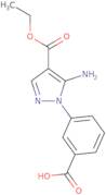 3-[5-Amino-4-(ethoxycarbonyl)-1H-pyrazol-1-yl]benzoic acid