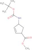 (1R,4R)-4-[[(1,1-Dimethylethoxy)carbonyl]amino]-2-cyclopentene-1-carboxylic acid methyl ester