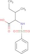 2-Benzenesulfonamido-3-methylpentanoic acid