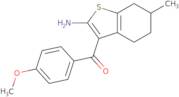 3-(4-Methoxybenzoyl)-6-methyl-4,5,6,7-tetrahydro-1-benzothiophen-2-amine