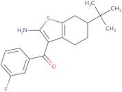 6-tert-Butyl-3-(3-fluorobenzoyl)-4,5,6,7-tetrahydro-1-benzothiophen-2-amine