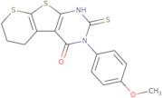 2-Mercapto-3-(4-methoxyphenyl)-6,7-dihydro-5H-thiopyrano[3',2':4,5]thieno[2,3-d]pyrimidin-4(3H)-one