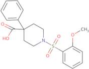 1-(2-Methoxybenzenesulfonyl)-4-phenylpiperidine-4-carboxylic acid