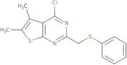 4-Chloro-5,6-dimethyl-2-[(phenylthio)methyl]thieno[2,3-d]pyrimidine