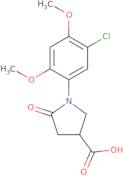 1-(5-Chloro-2,4-dimethoxyphenyl)-5-oxopyrrolidine-3-carboxylic acid