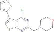 4-{[4-Chloro-5-(thiophen-2-yl)thieno[2,3-d]pyrimidin-2-yl]methyl}morpholine