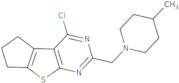 12-Chloro-10-[(4-methylpiperidin-1-yl)methyl]-7-thia-9,11-diazatricyclo[6.4.0.0,2,6]dodeca-1(12),2…