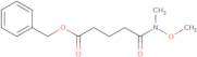 benzyl 5-[methoxy(methyl)amino]-5-oxopentanoate