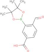 4-Formyl-3-(4,4,5,5-tetramethyl-1,3,2-dioxaborolan-2-yl)benzoic acid