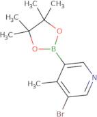 3-Bromo-4-methyl-5-(tetramethyl-1,3,2-dioxaborolan-2-yl)pyridine