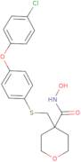 4-(((4-(4-chlorophenoxy)phenyl)thio)methyl)-N-hydroxytetrahydro-2H-pyran-4-carboxamide