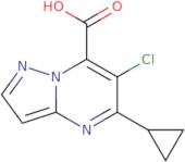 6-Chloro-5-cyclopropylpyrazolo[1,5-a]pyrimidine-7-carboxylic acid