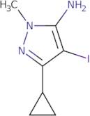 3-Cyclopropyl-4-iodo-1-methyl-1H-pyrazol-5-amine