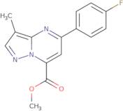 Methyl 5-(4-fluorophenyl)-3-methylpyrazolo[1,5-a]pyrimidine-7-carboxylate