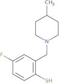 4-Fluoro-2-((4-methylpiperidin-1-yl)methyl)benzenethiol