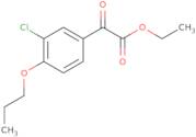 Ethyl 2-(3-chloro-4-propoxyphenyl)-2-oxoacetate