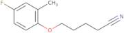 5-(4-Fluoro-2-methyl-phenoxy)pentanenitrile