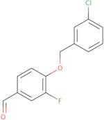 4-((3-Chlorobenzyl)oxy)-3-fluorobenzaldehyde