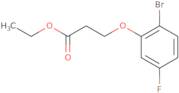 Ethyl 3-(2-bromo-5-fluoro-phenoxy)propanoate