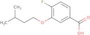 4-Fluoro-3-(isopentyloxy)benzoic acid