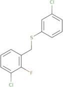 1-Chloro-2-fluoro-3-[(3-chlorophenyl)sulfanylmethyl]benzene