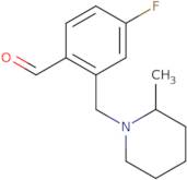 4-Fluoro-2-((2-methylpiperidin-1-yl)methyl)benzaldehyde