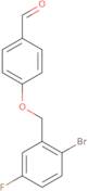 4-(2-Bromo-5-fluorobenzyloxy)benzaldehyde