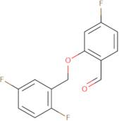 2-((2,5-Difluorobenzyl)oxy)-4-fluorobenzaldehyde